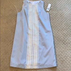 Sleeveless seersucker summer dress